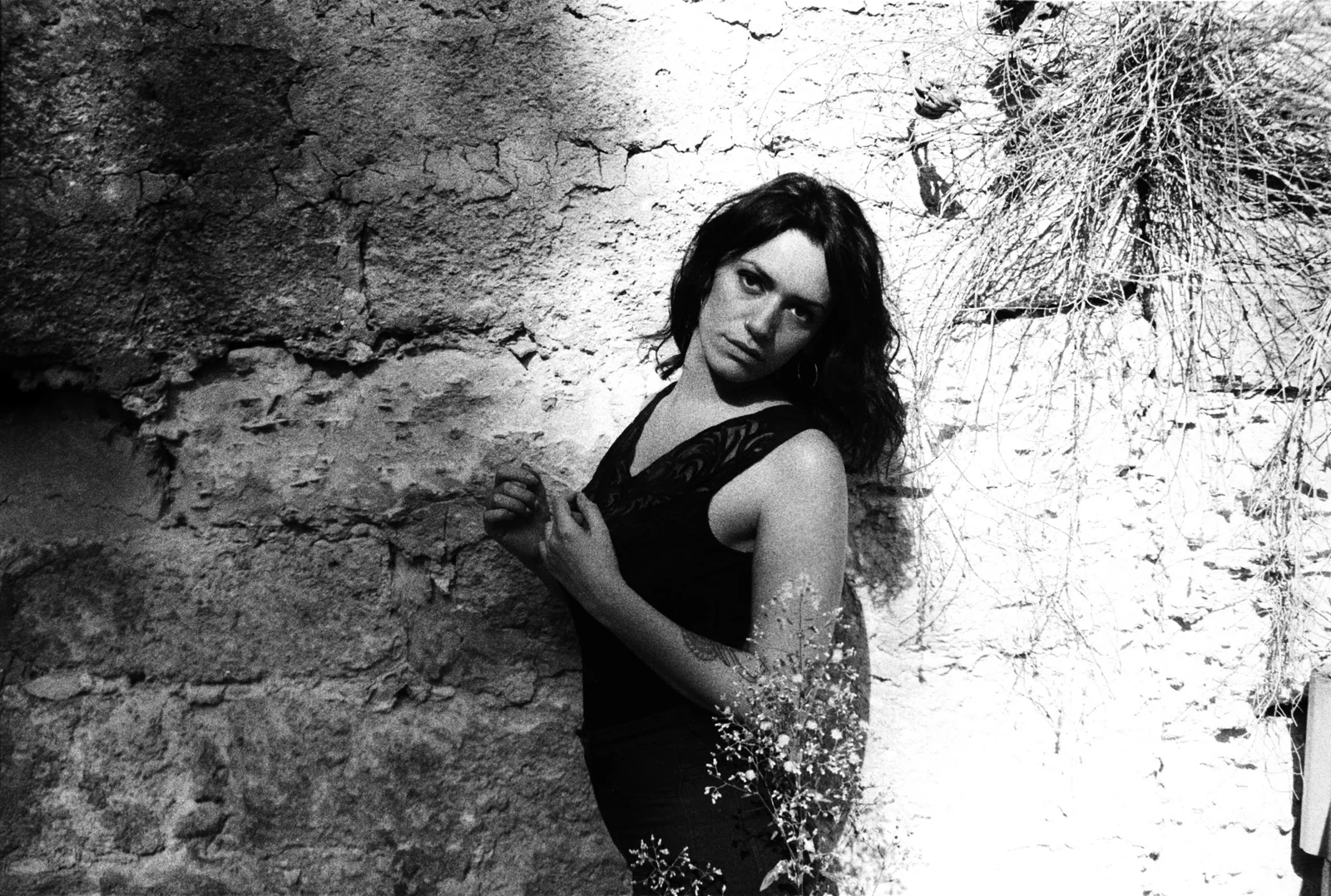 Spiders in her hair — Black & White — photograph 3
