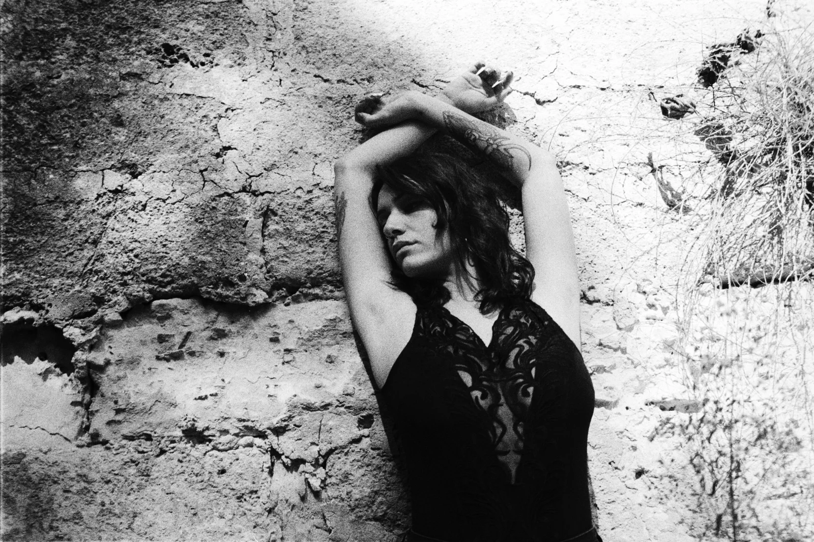 Spiders in her hair — Black & White — photograph 4